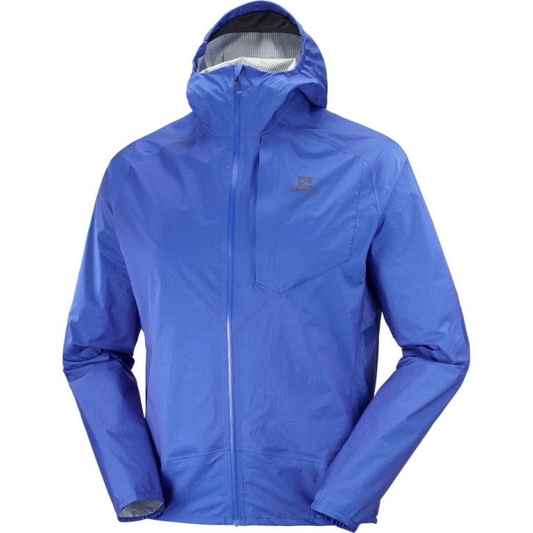 Salomon Bonatti Waterproof Men's Shell Jackets Blue | CA 52J46